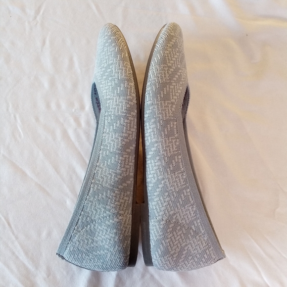 SKECHERS Cleo Round Its A Match Women's 8.5 Shoes Light Gray Stretch Fit Flat - Picture 11 of 12